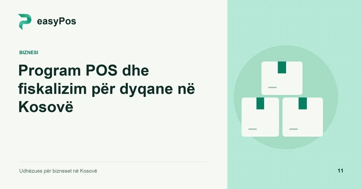 Ilustrim easyPos për artikullin: Program POS dhe fiskalizim për dyqane në Kosovë