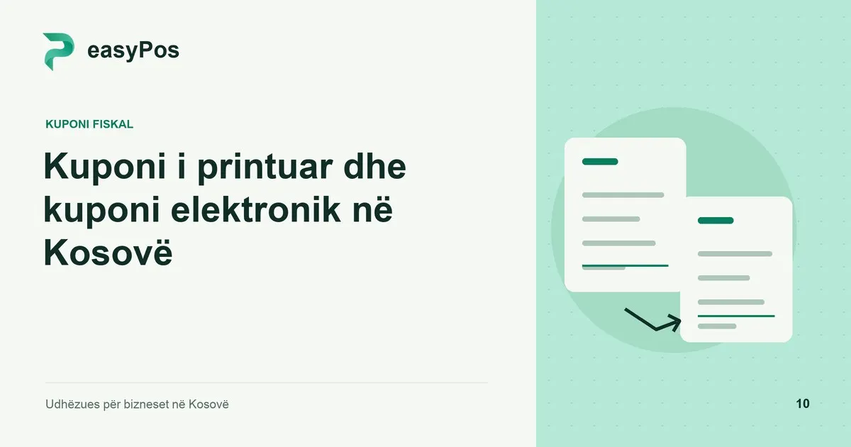 Ilustrim easyPos për artikullin: Kuponi i printuar dhe kuponi elektronik në Kosovë