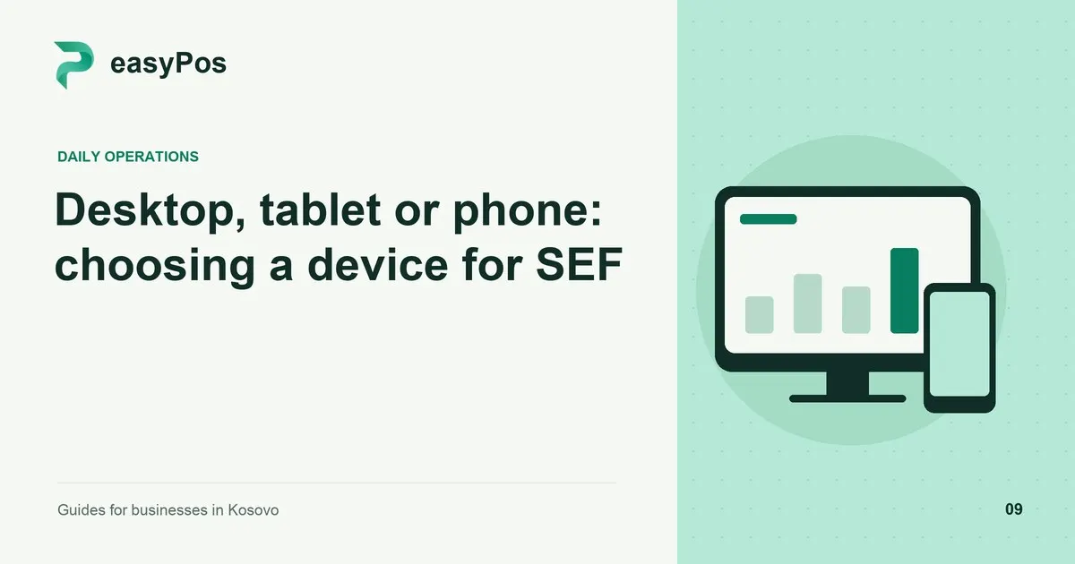 easyPos illustration for: Desktop, tablet or phone: choosing a device for SEF