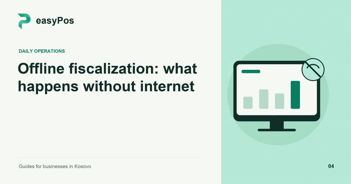 easyPos illustration for: Offline fiscalization: what happens without internet