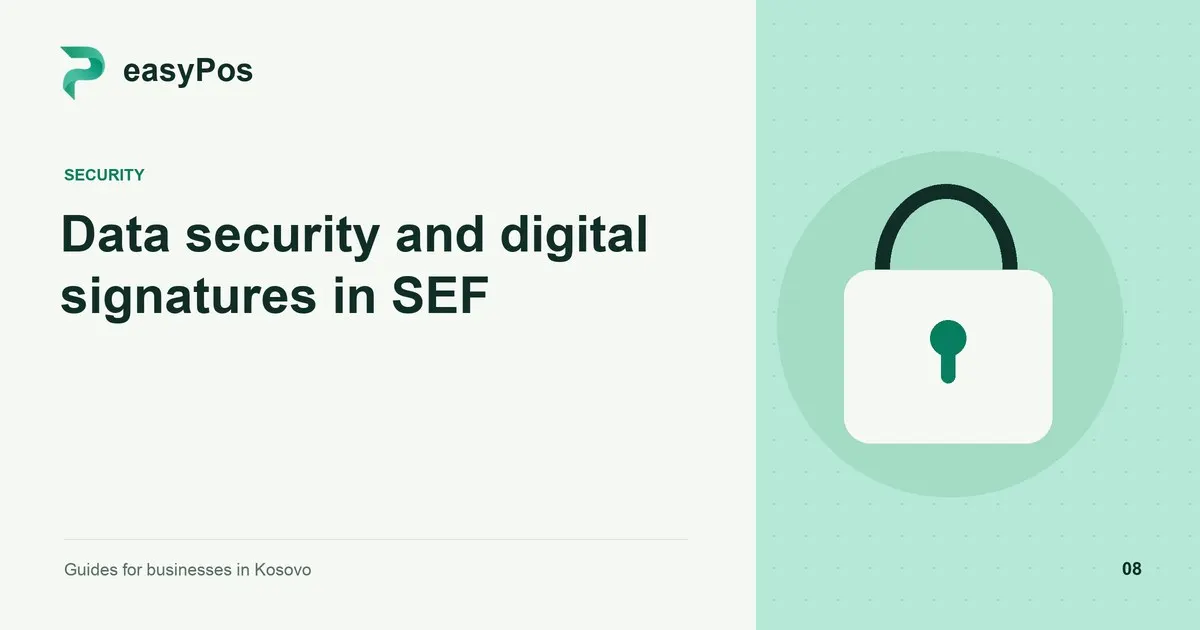easyPos illustration for: Data security and digital signatures in SEF