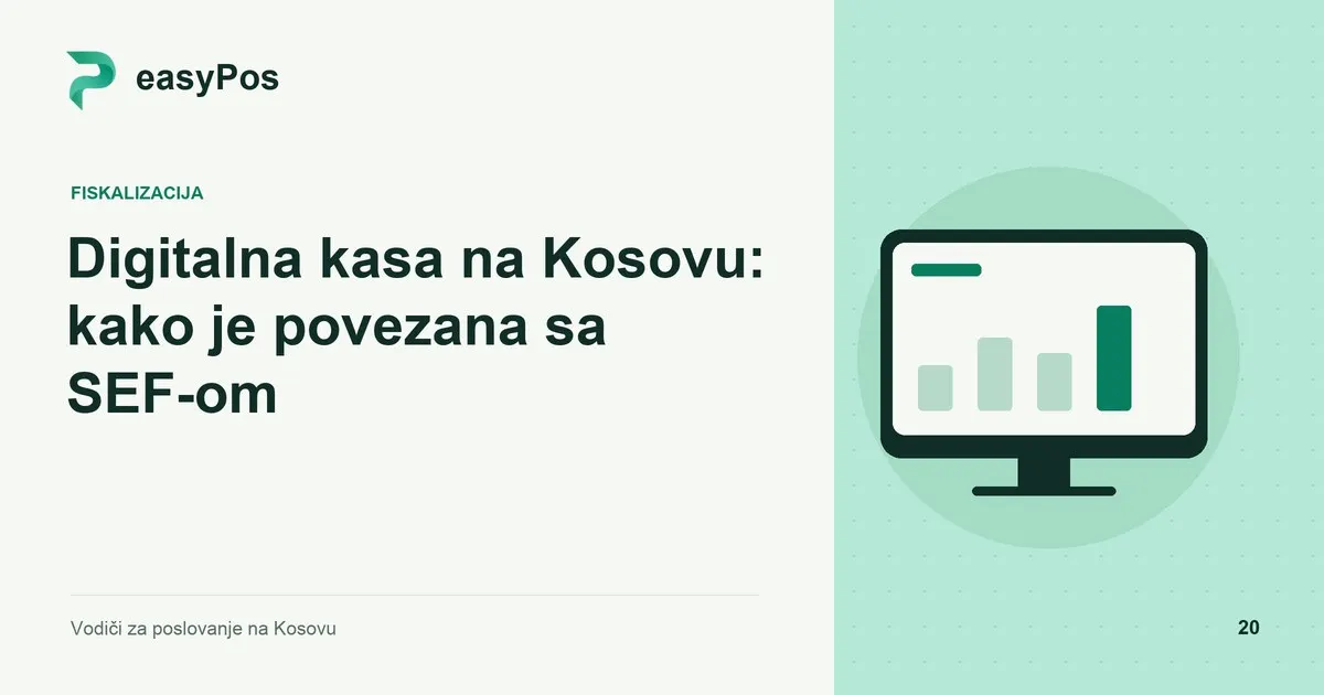 easyPos ilustracija za članak: Digitalna kasa na Kosovu: kako je povezana sa SEF-om