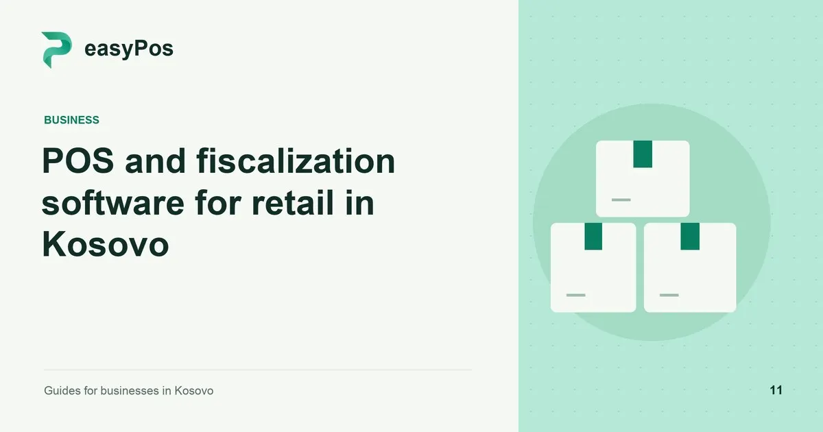 easyPos illustration for: POS and fiscalization software for retail in Kosovo