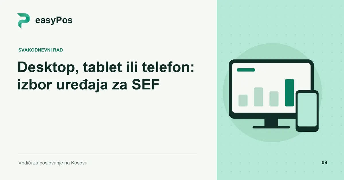 easyPos ilustracija za članak: Desktop, tablet ili telefon: izbor uređaja za SEF