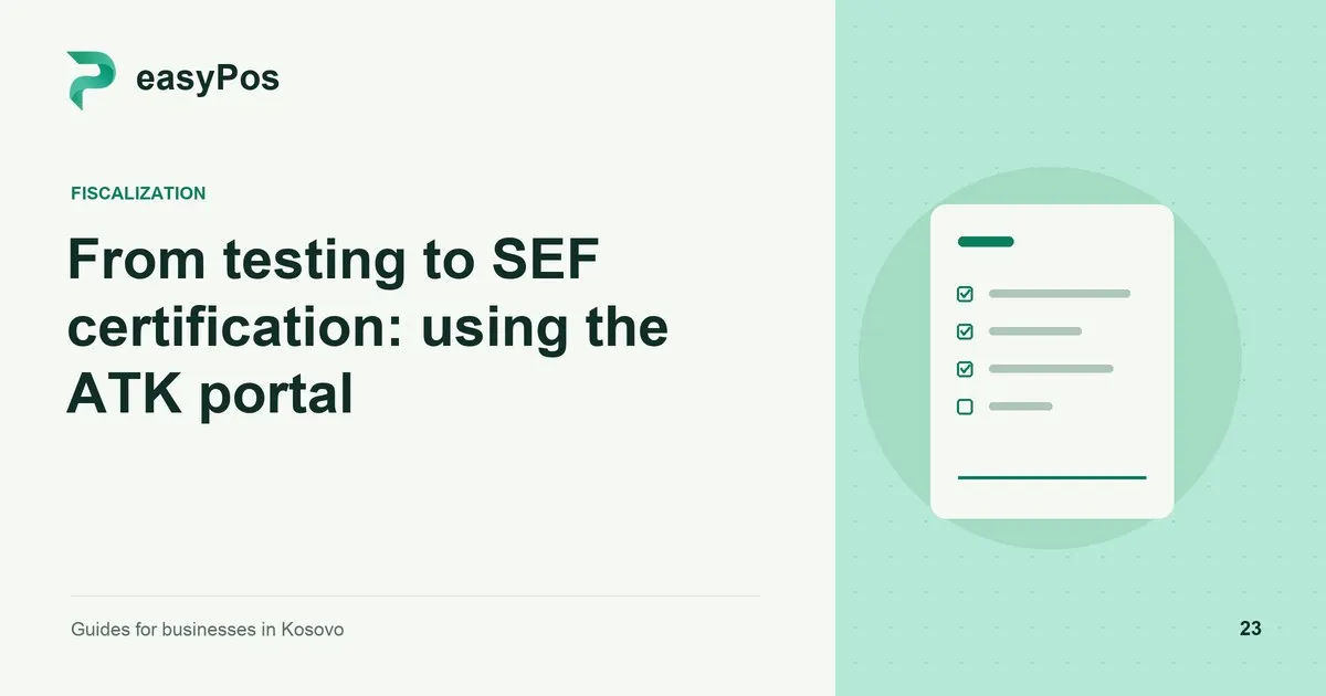 easyPos illustration for: From testing to SEF certification: using the ATK portal